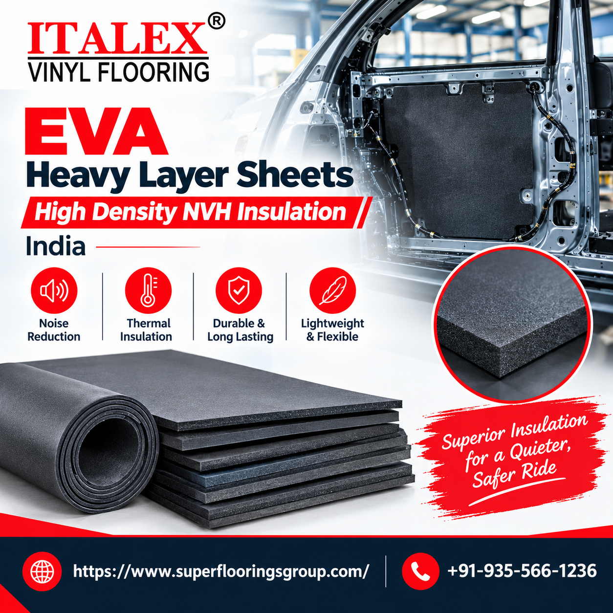 How EVA Heavy Layer Sheets Improve Automotive Sound and Vibration Control