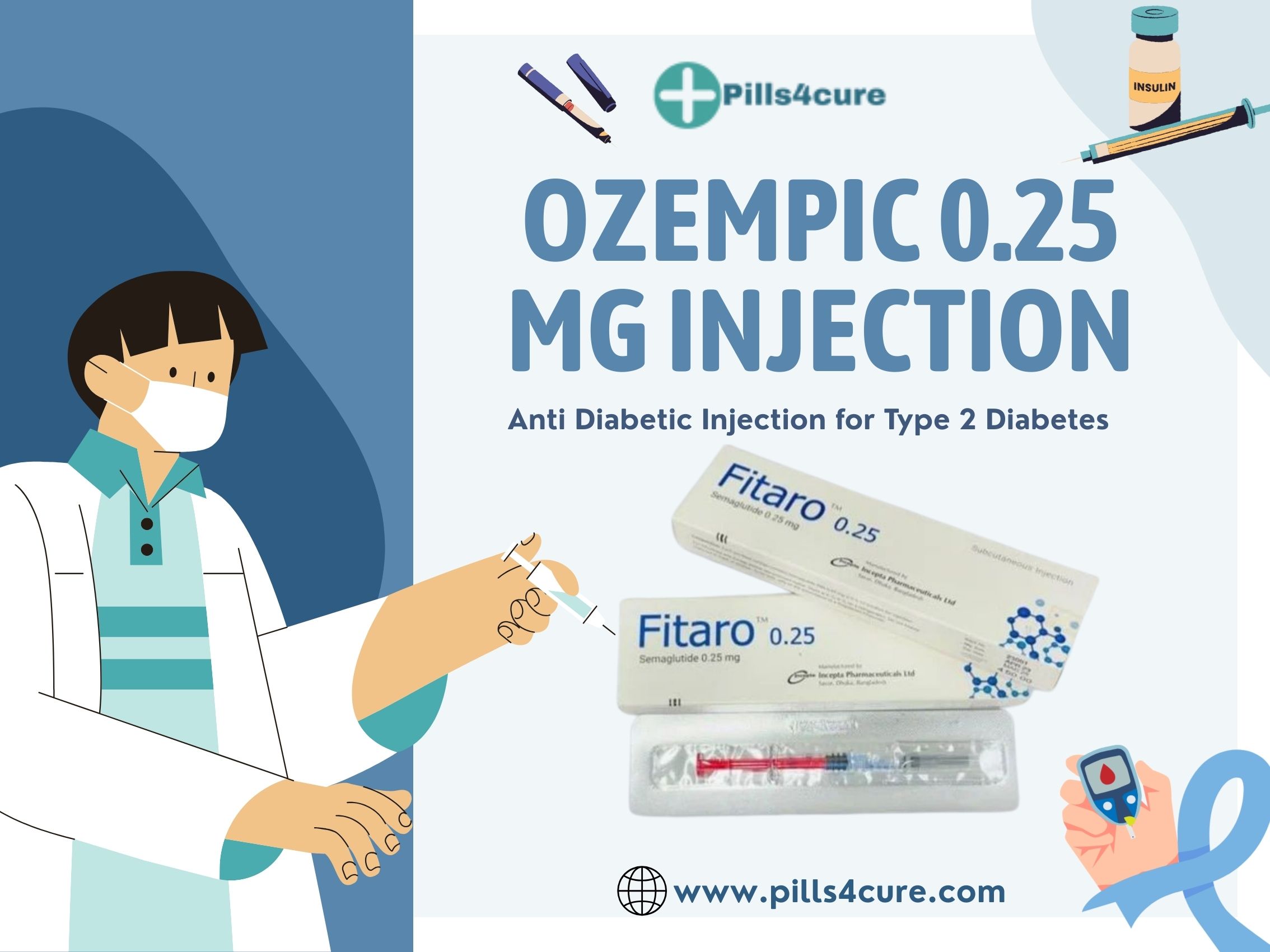 Ozempic 0.25 mg Injection for Type 2 Diabetes Management