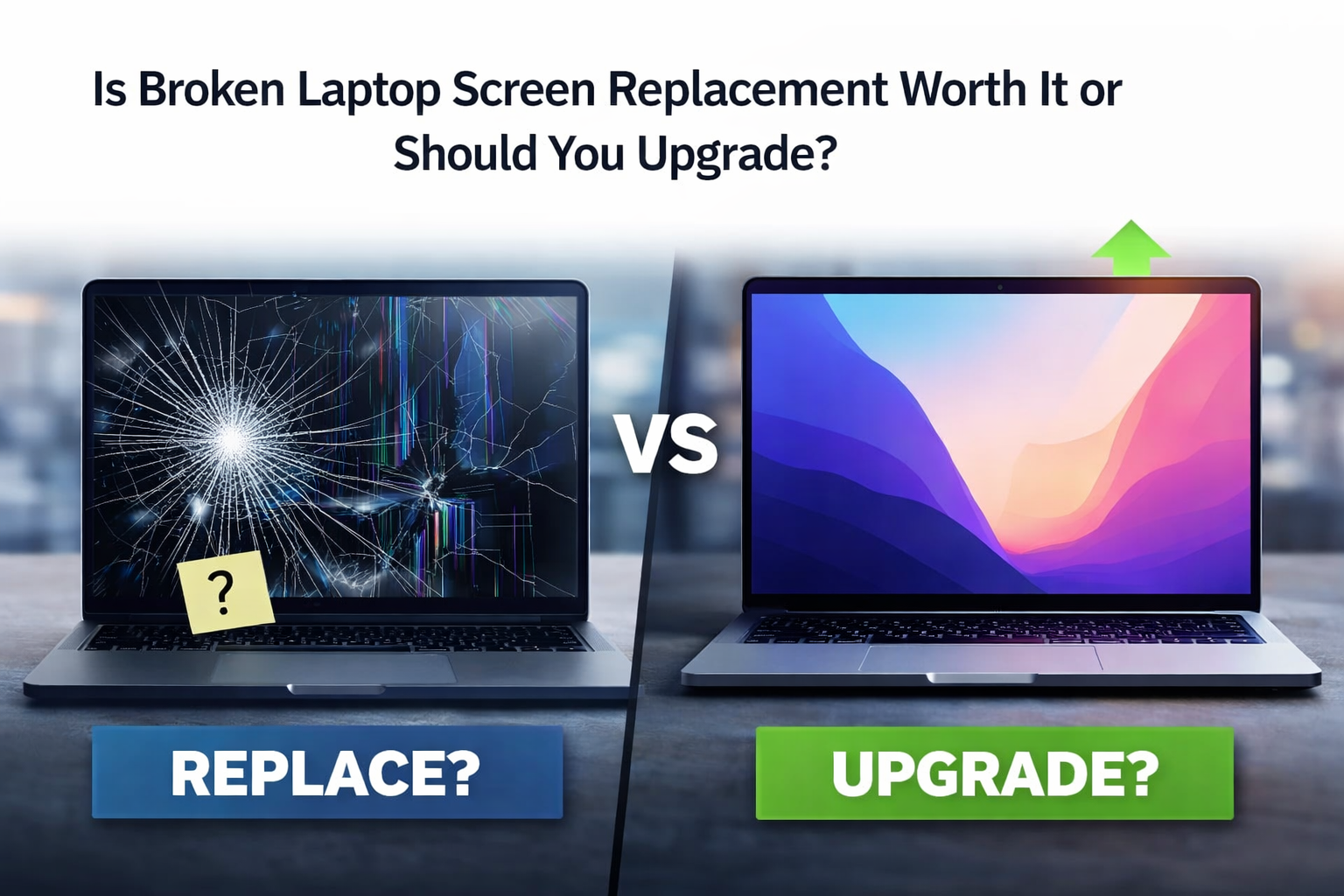 Is Broken Laptop Screen Replacement Worth It or Should You Upgrade?