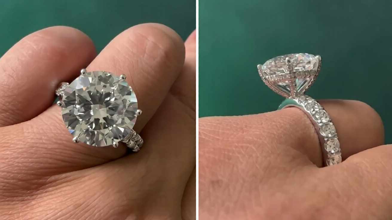 Why a 10 Carat Diamond Engagement Ring Continues to Impress
