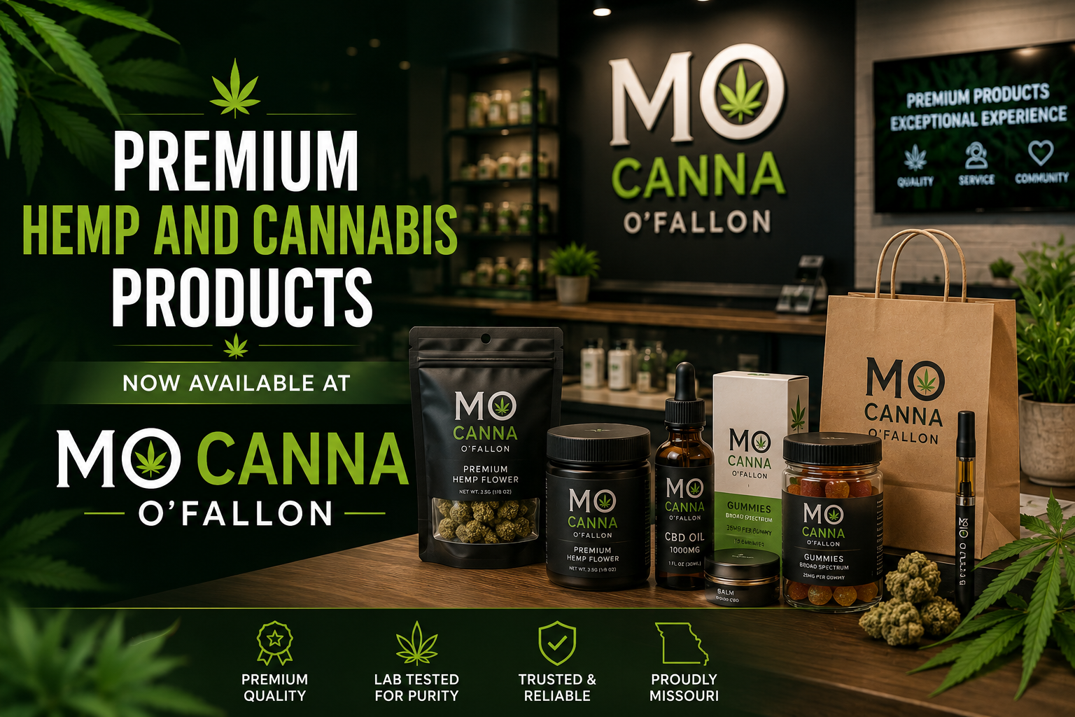 Premium Hemp and Cannabis Products Now Available at MO Canna O’Fallon
