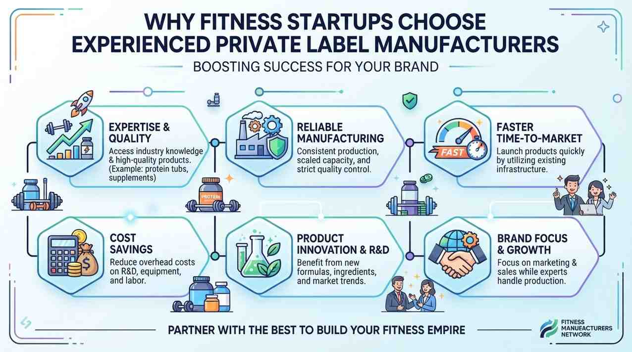Why Fitness Startups Choose Experienced Private Label Manufacturers