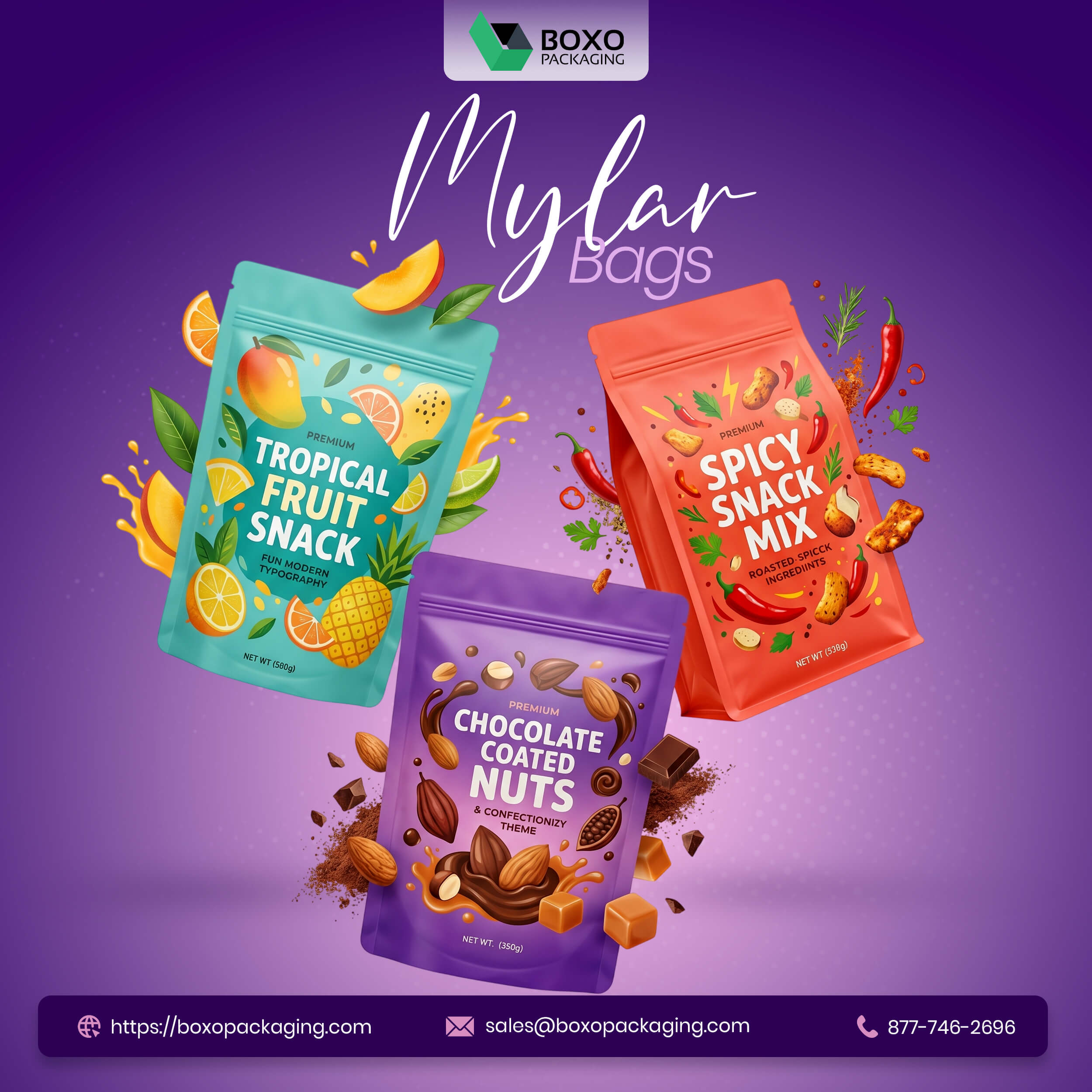 Premium Mylar Bags for Secure and Professional Packaging
