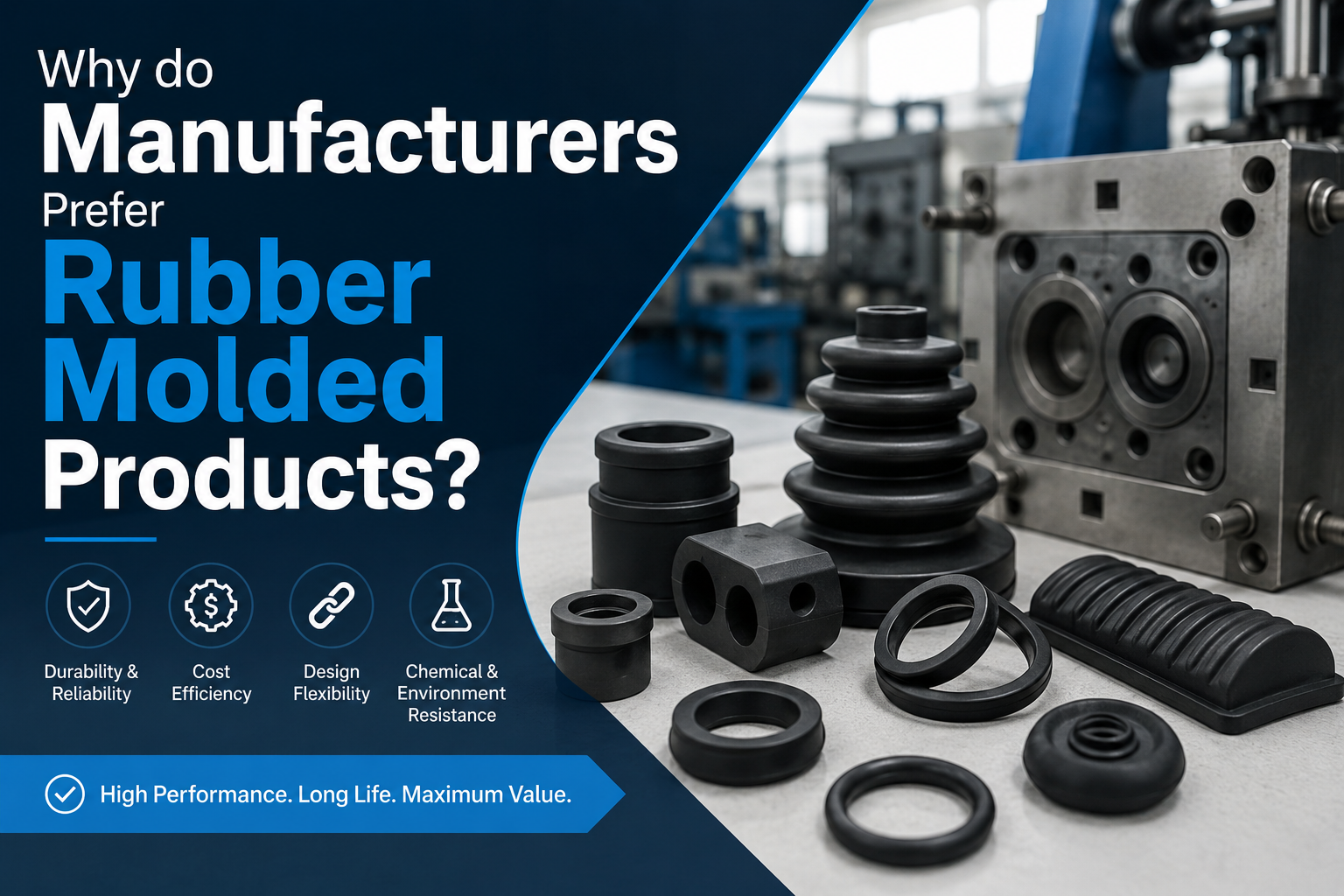 Why do Manufacturers Prefer Rubber Molded Products?
