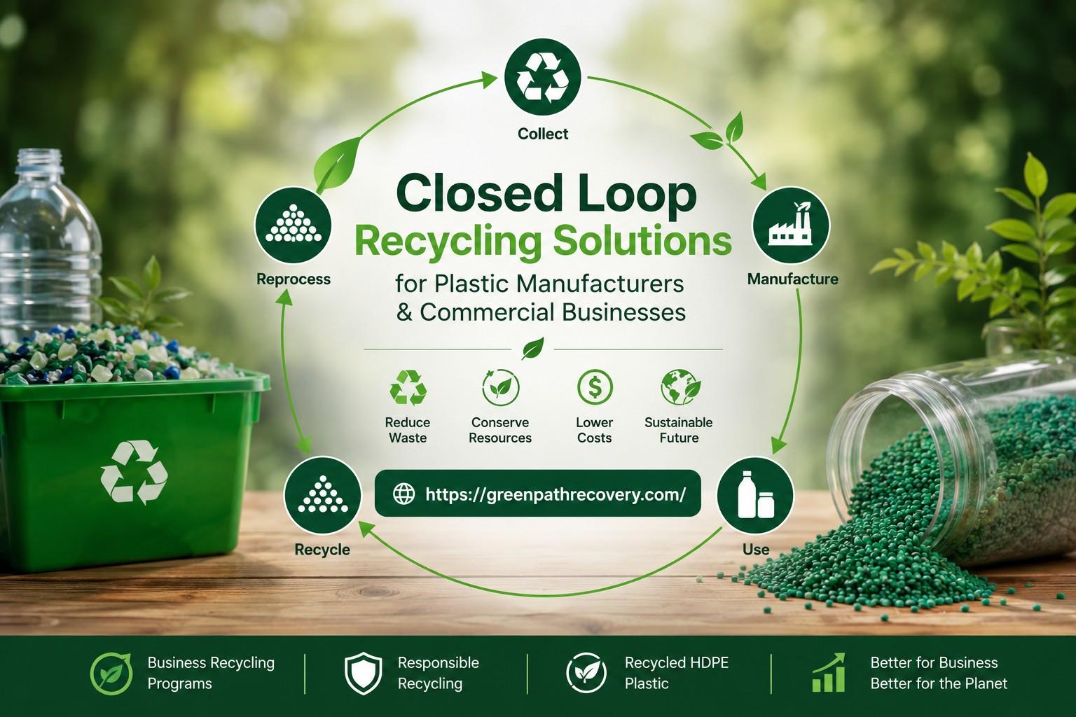 Closed Loop Recycling Solutions for Plastic Manufacturers & Commercial Businesses