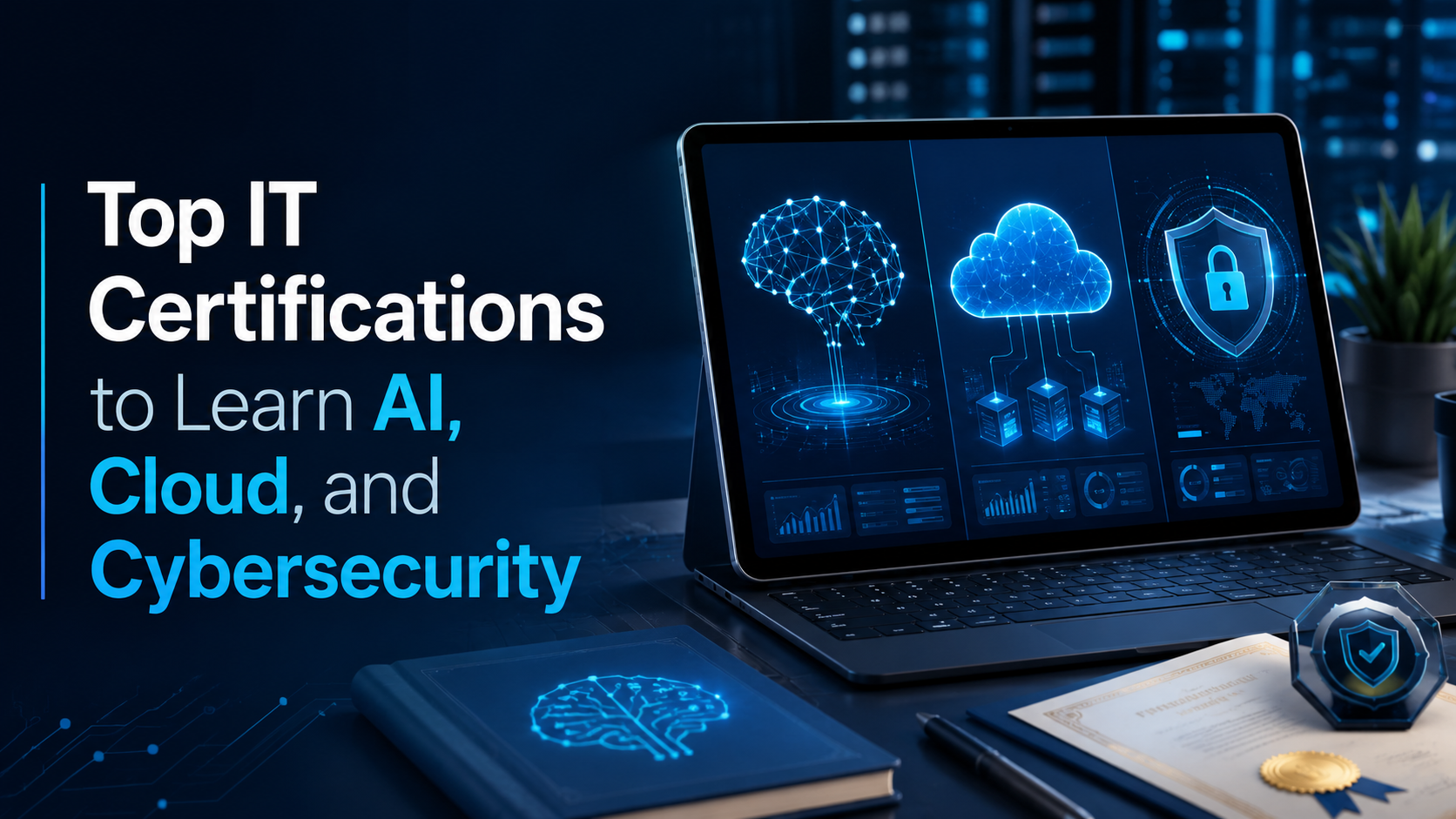 Top IT Certifications to Learn AI, Cloud, and Cybersecurity