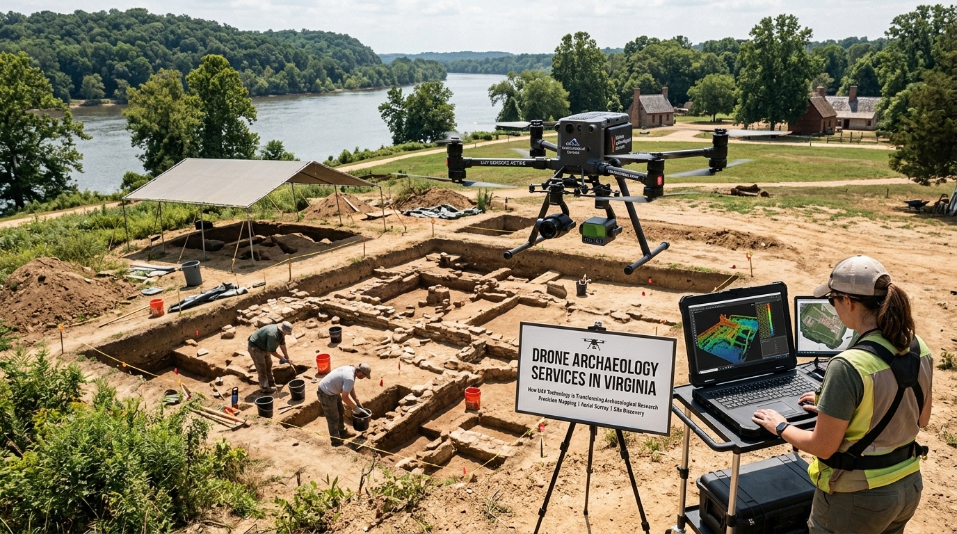 Drone Archaeology Services in Virginia: How UAV Technology Is Transforming Archaeological Research