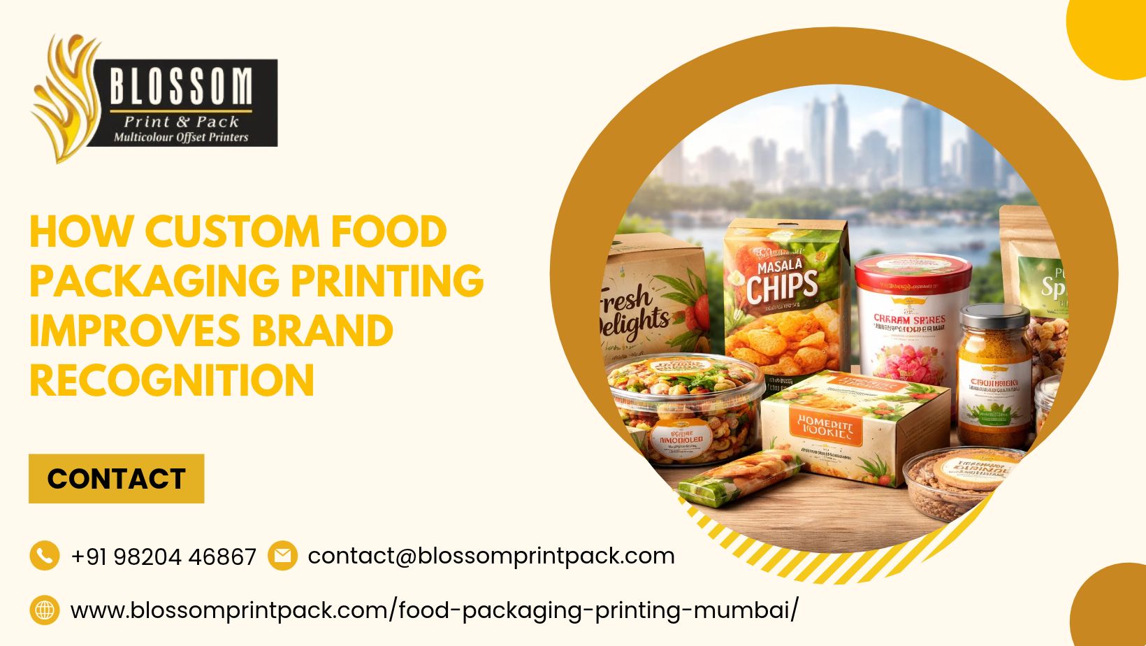 How Custom Food Packaging Printing Improves Brand Recognition