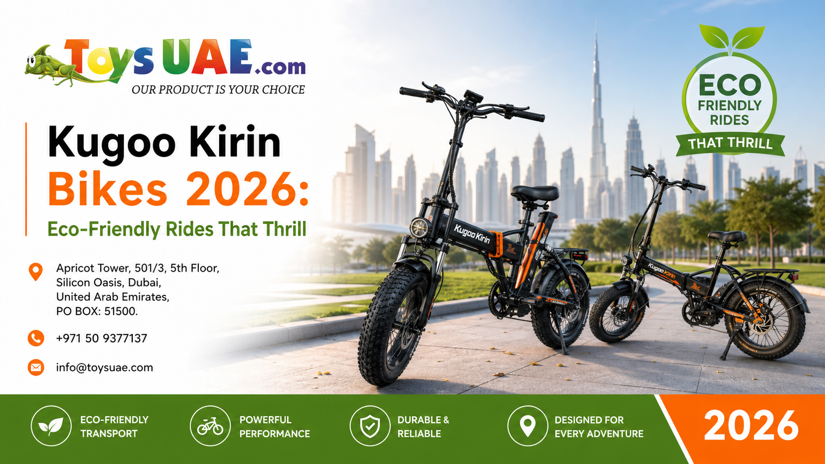 Kugoo Kirin Bikes 2026: Eco-Friendly Rides That Thrill