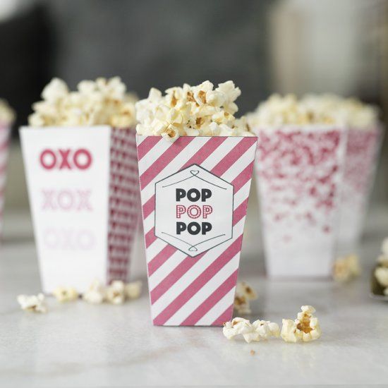 small popcorn boxes with lids