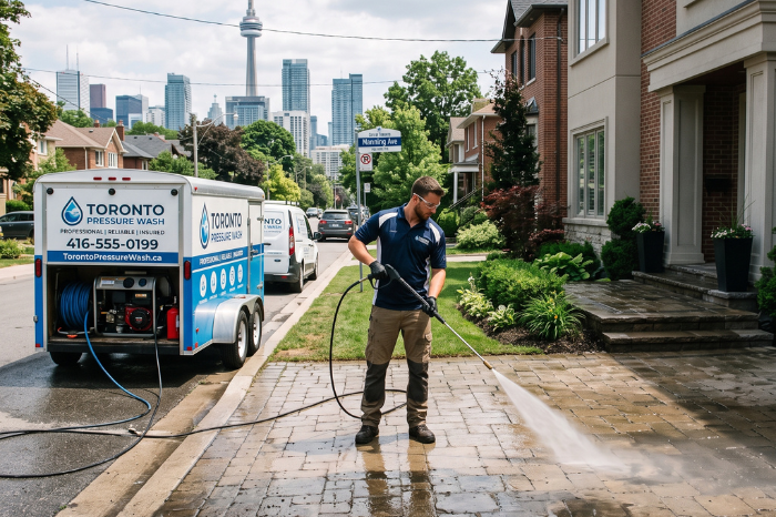 Pressure Washing Services in Toronto: Removing Dirt from Outdoor Surfaces
